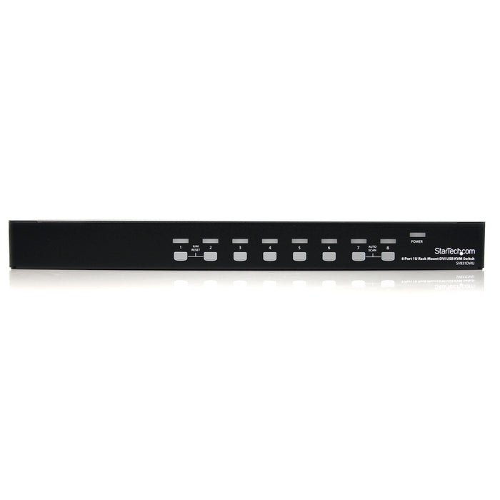 StarTech 8 Port 1U Rackmount DVI USB KVM Switch | SV831DVIU Switches Startech