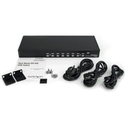 StarTech 8 Port 1U Rackmount DVI USB KVM Switch | SV831DVIU Switches Startech