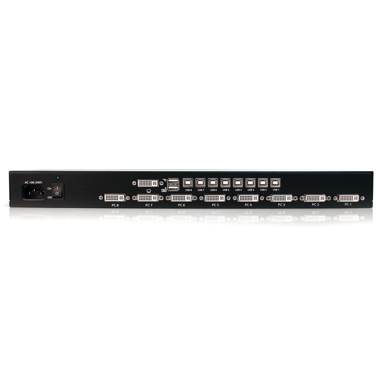 StarTech 8 Port 1U Rackmount DVI USB KVM Switch | SV831DVIU Switches Startech