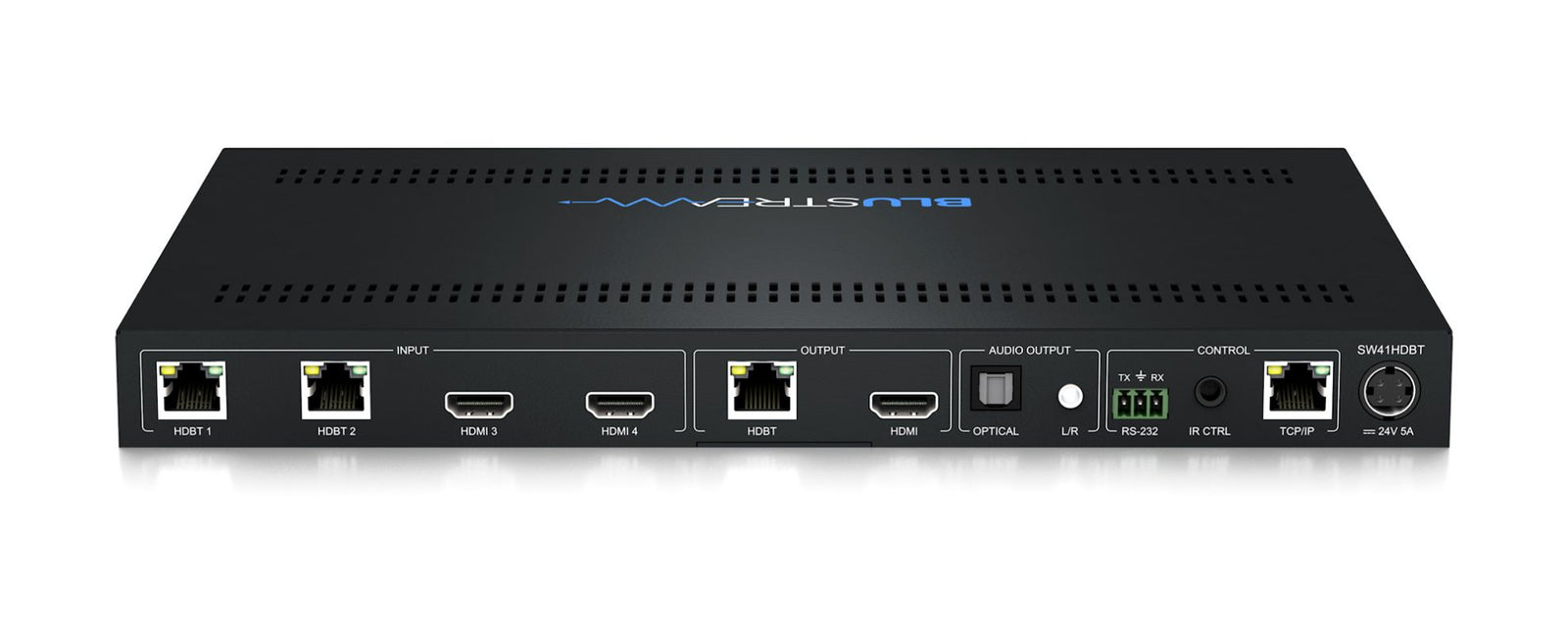 BluStream 4-Way HDBaseT™ / HDMI Input Switch | SW41HDBT AV Receiver BluStream