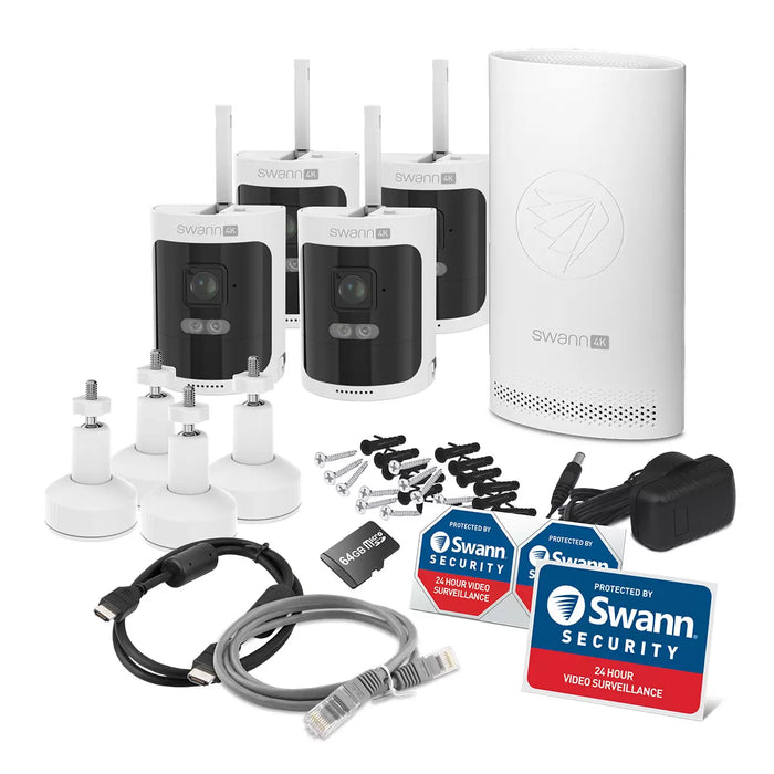 Swann Allsecure 4K 60GB 4 x Cameras - SWNVK-AS4K800SD4-EU