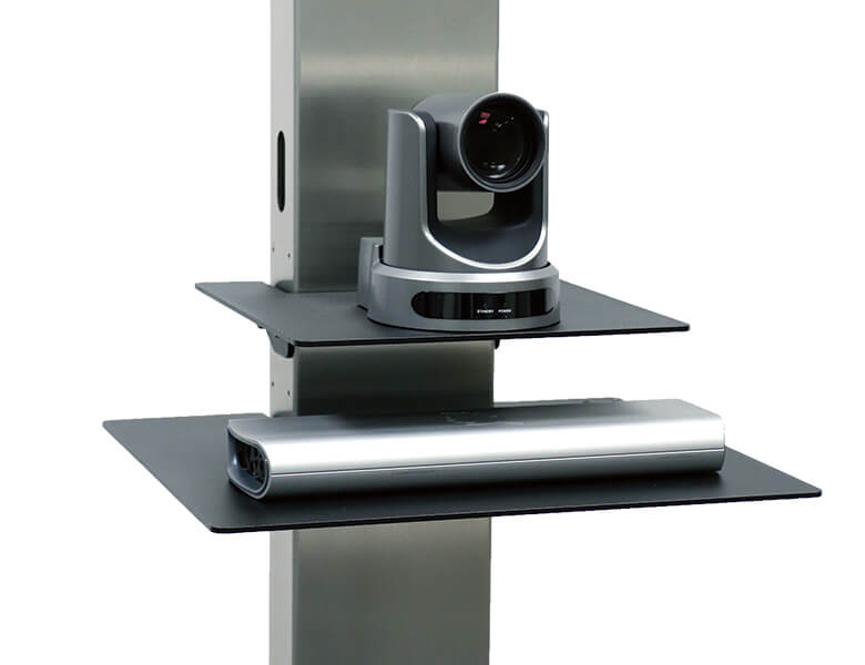Axeos Boxer Dual Screen Stand On Castors For Two Screens 40" to 55" Screen Floor Stand Axeos