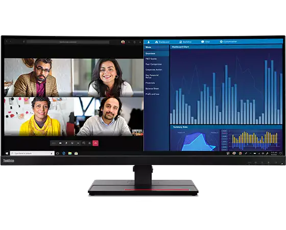 Lenovo ThinkVision P34W-20 34.1 Inch Wide Quad HD 60Hz IPS Monitor Desktop Monitor Lenovo