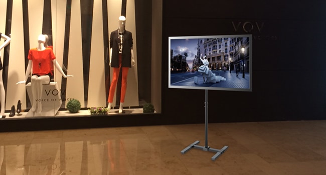 Moove 13" - 42" Tilting Floor Stand | AS05S Floor Stand DigitalSignage