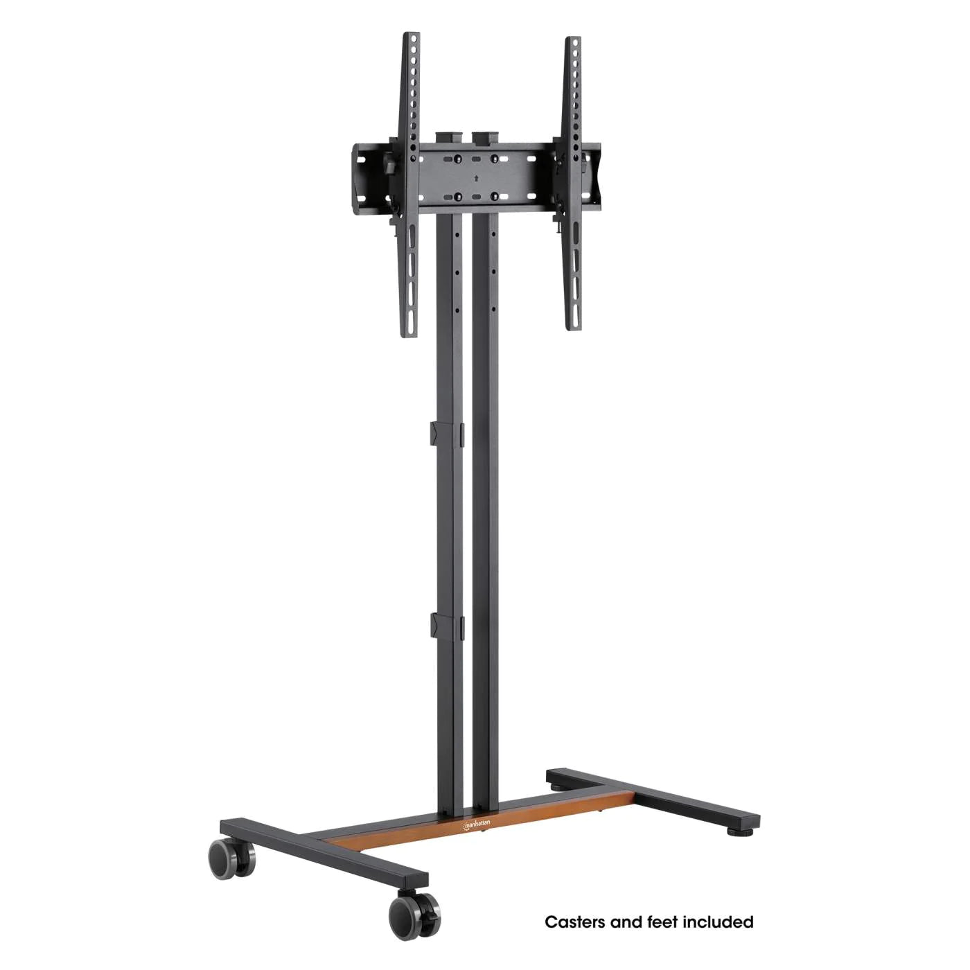Manhattan 34" - 55" Compact Height-Adjustable TV Cart / Stand | 462068 Mobile Trolley Manhattan