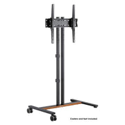 Manhattan 34" - 55" Compact Height-Adjustable TV Cart / Stand | 462068 Mobile Trolley Manhattan