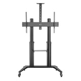 Manhattan 70" - 120" Aluminum Heavy-Duty Large-Screen Height-Adjustable Multimedia TV Cart | 462341