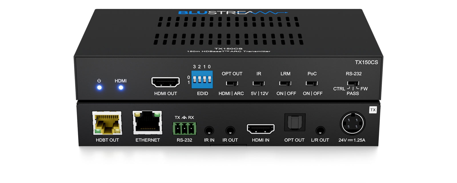 BluStream 150m HDBaseT™ ARC Transmitter | TX150CS AV Extender BluStream