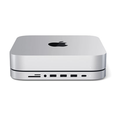Satechi Type-C Aluminum Stand & Hub for Mac Mini - Silver | ST-ABHFS Satechi Interface Hubs Satechi