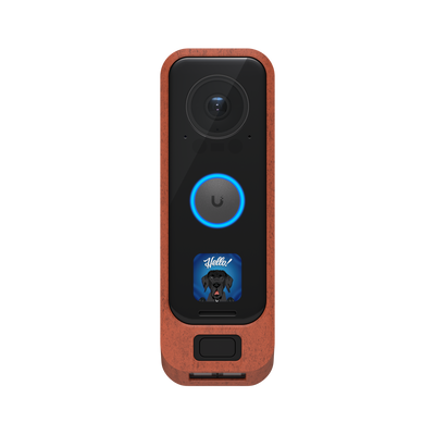 Ubiquiti G4 Doorbell Pro Cover Brown Polycarbonate 1 pack (PC) | UACC-G4-DB-PRO-COVER-BRICK Doorbell Chime Cover Ubiquiti