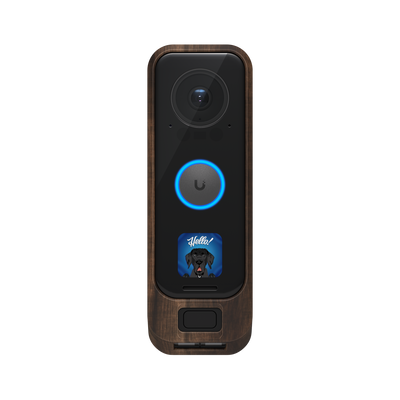 Ubiquiti G4 Doorbell Pro Cover Wood Polycarbonate 1 pack (PC) | UACC-G4-DB-PRO-COVER-WOOD Doorbell Chime Cover Ubiquiti