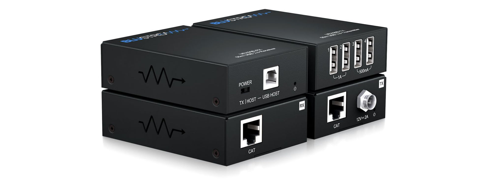 BluStream USB 2.0 Extender Set - 50m | UEX50B-KIT AV Extender BluStream