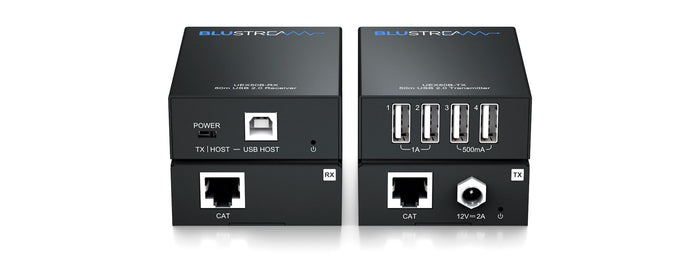 BluStream USB 2.0 Extender Set - 50m | UEX50B-KIT AV Extender BluStream