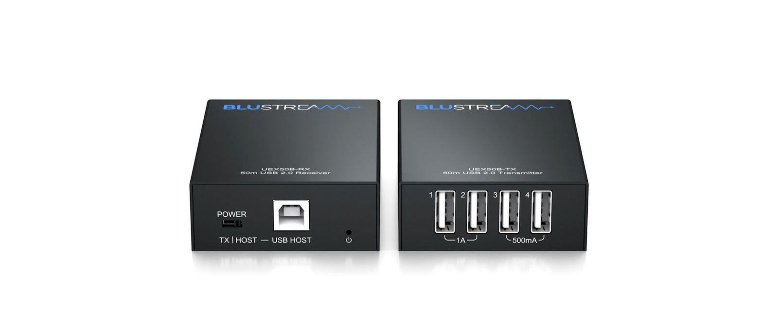 BluStream USB 2.0 Extender Set - 50m | UEX50B-KIT AV Extender BluStream
