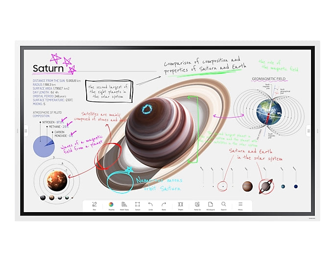 Samsung WM85B Flip Pro 85" Professional 4K Interactive Display Interactive Touchscreen Display Samsung