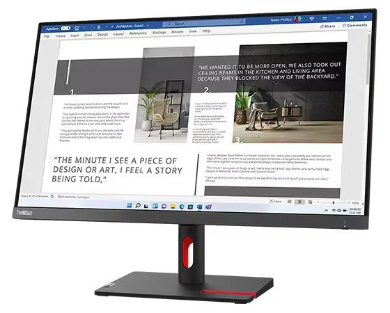 Lenovo S27i-30 ThinkVision 27" 100Hz Full HD IPS Desktop Monitor | 63DFKAT4UK Desktop Monitor Lenovo