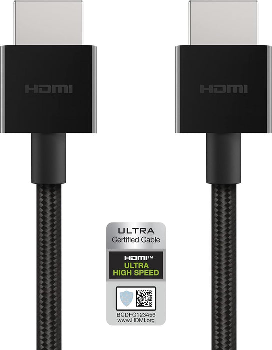 Belkin 8K Ultra High Speed HDMI 2.1 Braided Cable | AV10176BT2M-BLK