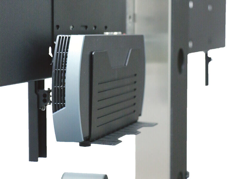 Axeos Ekinox Dual Screen Stand On Castors For 40" to 50" Screens Floor Stand Axeos