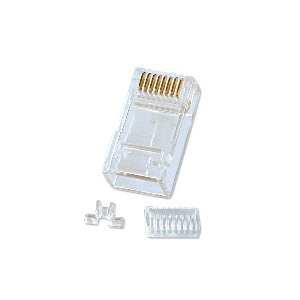 Lindy Unshielded RJ-45 Male Connector, 8 Pin CAT6, Pack of 10 | 62430 Wire Connectors Lindy