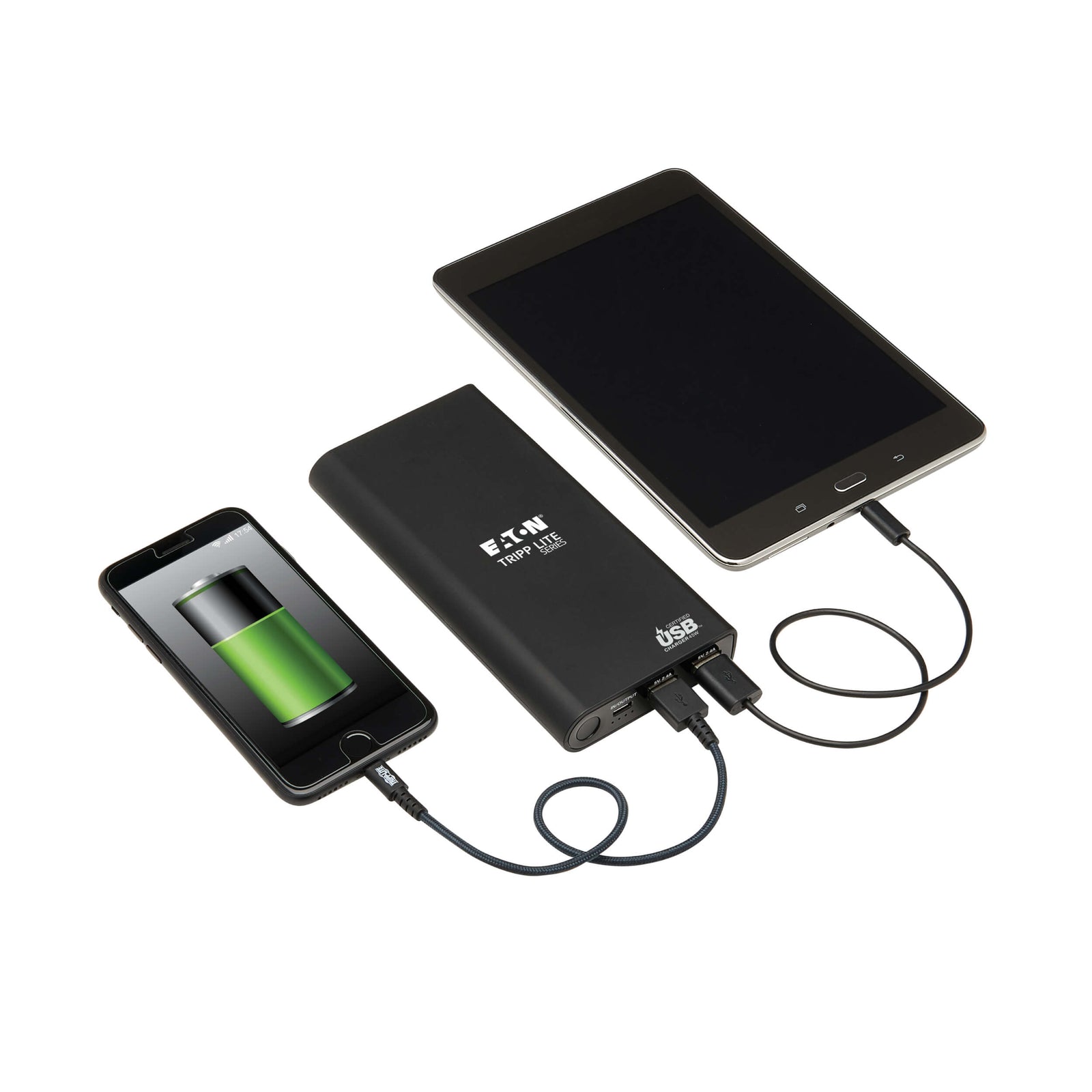 Tripp Lite Portable Charger 2x USB-A USB-C with PD Charging 20,100mAh Power Bank | UPB-20K0-2U1C Power & Charging Tripp Lite
