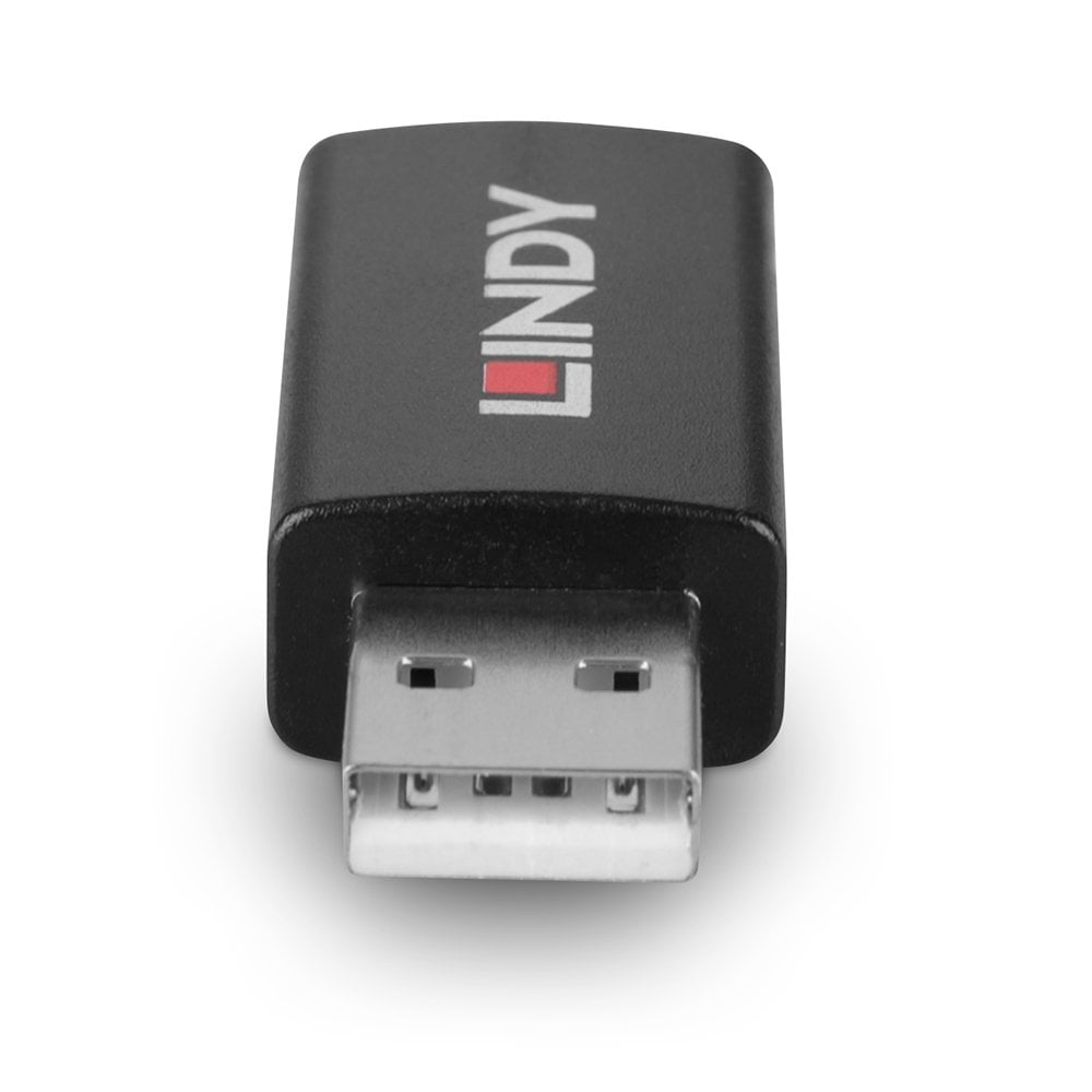 Lindy USB 2.0 Type A to A Data Blocker with Battery Charging 1.2 | 71263 Adapter / Converter Lindy