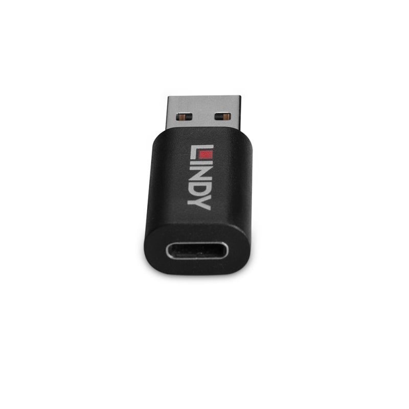 Lindy USB 2.0 Type A to C Data Blocker | 71264 Adapter / Converter Lindy