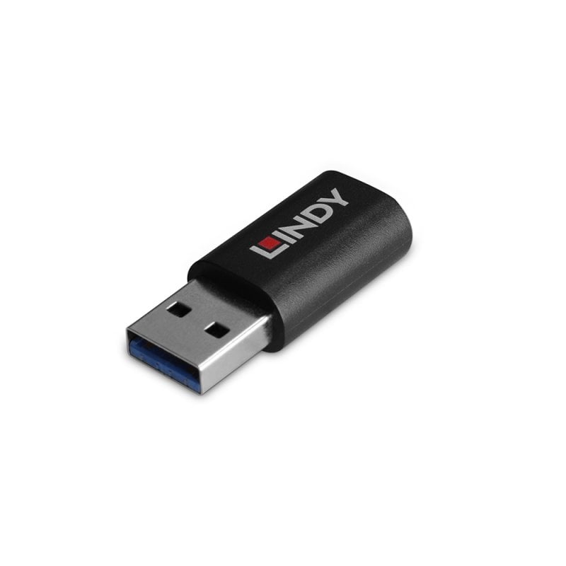 Lindy USB 2.0 Type A to C Data Blocker | 71264 Adapter / Converter Lindy