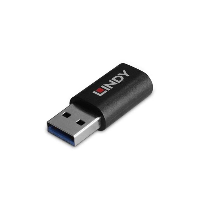 Lindy USB 2.0 Type A to C Data Blocker | 71264 Cable Gender Changers Lindy