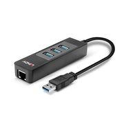 Lindy USB 3.0 Hub & Gigabit Ethernet Converter | 43176 USB Hub & Docking Station Lindy