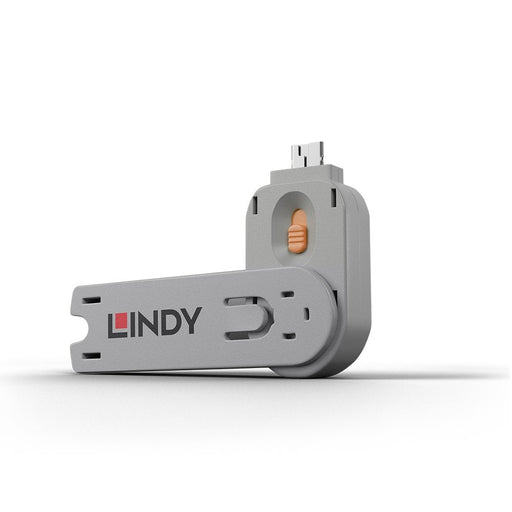 Lindy USB-A Port Blocker Extra Key, Orange (1x Key) | 40623 Port Blockers Lindy