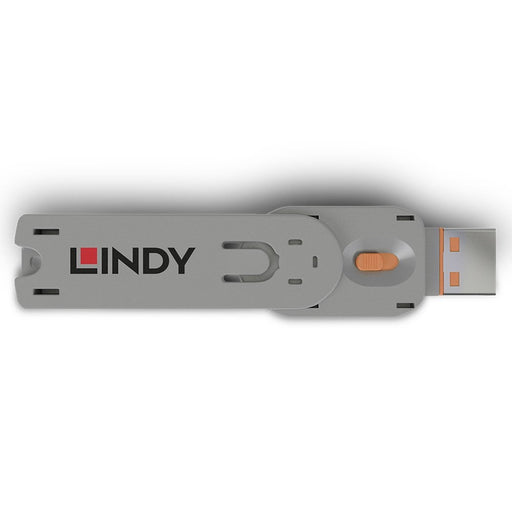Lindy USB-A Port Blocker Extra Key, Orange (1x Key) | 40623 Port Blockers Lindy