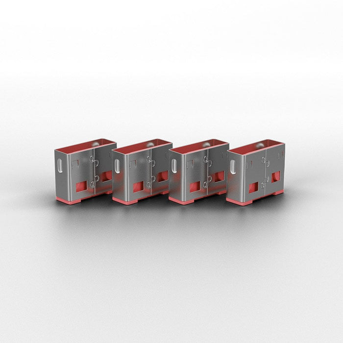 Lindy USB-A Port Blocker Extra Lock Pack, Pink (10x Locks) | 40460 Port Blocker Lindy