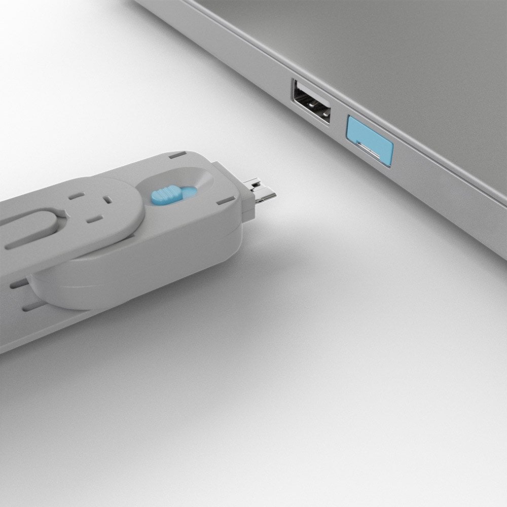 Lindy USB-A Port Blocker Kit, Blue (1x Key, 4x Locks) | 40452 Port Blocker Lindy