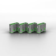 Lindy USB-A Port Blocker Kit, Green (1x Key, 4x Locks) | 40451 Port Blocker Lindy