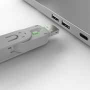 Lindy USB-A Port Blocker Kit, Green (1x Key, 4x Locks) | 40451 Port Blocker Lindy