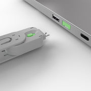 Lindy USB-A Port Blocker Kit, Green (1x Key, 4x Locks) | 40451 Port Blocker Lindy