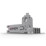 Lindy USB-A Port Blocker Kit, White (1x Key, 4x Locks) | 40454