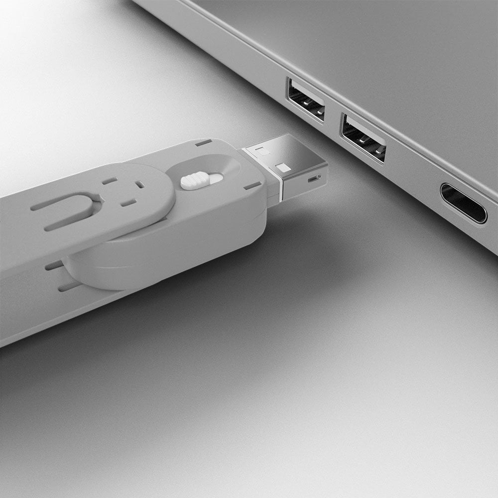 Lindy USB-A Port Blocker Kit, White (1x Key, 4x Locks) | 40454 Port Blocker Lindy