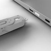 Lindy USB-A Port Blocker Kit, White (1x Key, 4x Locks) | 40454 Port Blocker Lindy