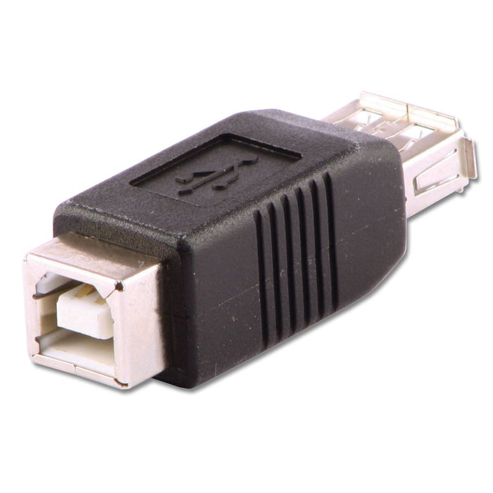 Lindy USB Adapter, USB A Female to B Female | 71228 Cable Gender Changers Lindy