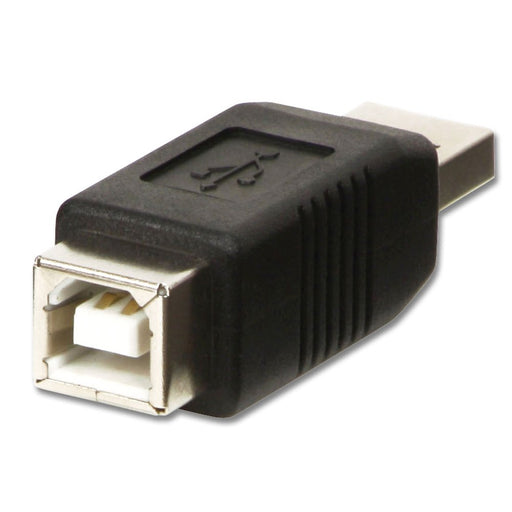 Lindy USB Adapter, USB A Male to B Female | 71231 Cable Gender Changers Lindy