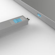 Lindy USB-C Port Blocker Kit, Blue (1x Key, 4x Locks) | 40465 Port Blocker Lindy