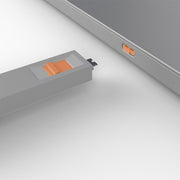 Lindy USB-C Port Blocker Kit, Orange (1x Key, 4x Locks) | 40428 Port Blocker Lindy