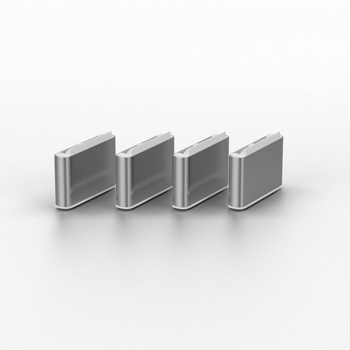 Lindy USB-C Port Blocker Kit, White (1x Key, 4x Locks) | 40427 Port Blocker Lindy