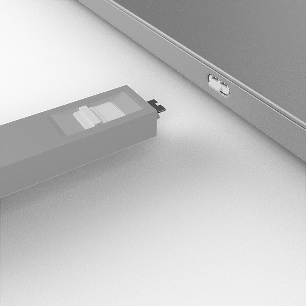 Lindy USB-C Port Blocker Kit, White (1x Key, 4x Locks) | 40427 Port Blocker Lindy