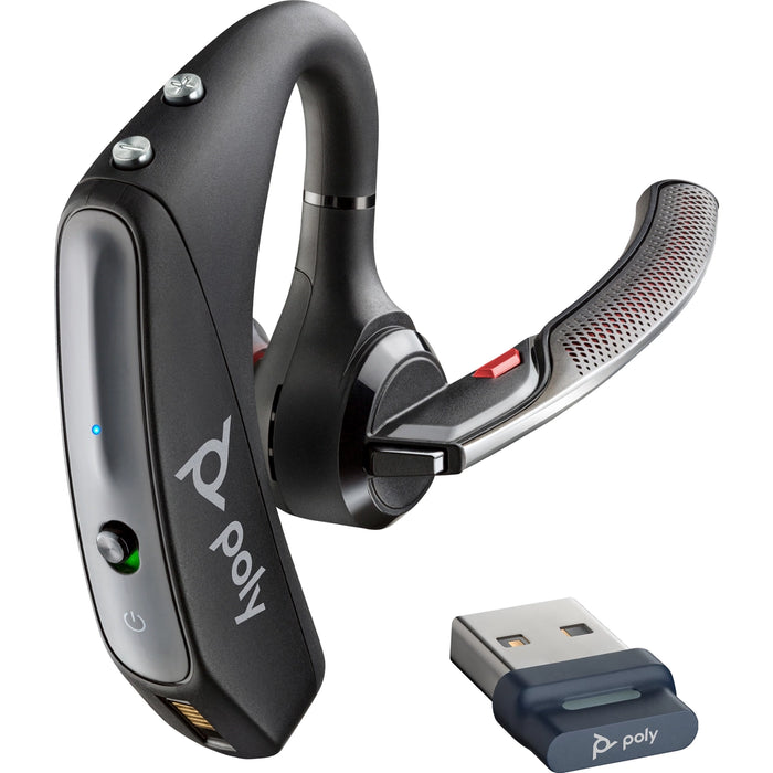 Poly Voyager 5200 UC USB-A Headset + BT600 Dongle TAA | 7K2E1AA Headset Poly