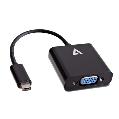 V7 USB-C Male to VGA Female 1080P FHD | V7UCVGA-BLK-1E Adapter Cables V7