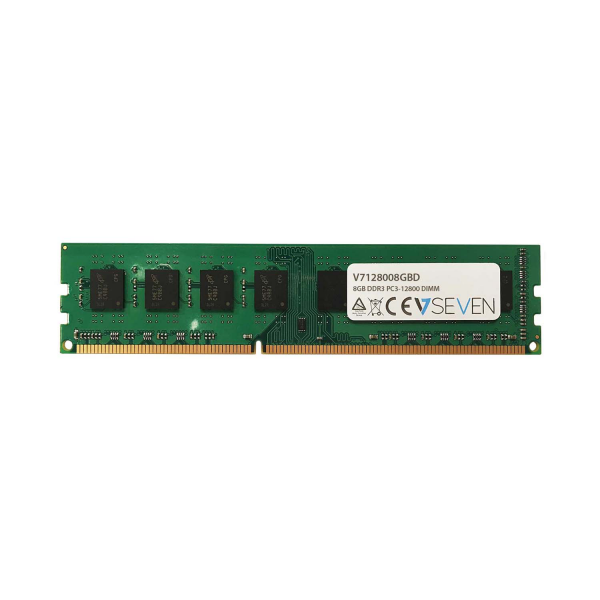 V7 8GB DDR3 PC3-12800 - 1600mhz DIMM 1.5V Desktop Memory Module - V7128008GBD