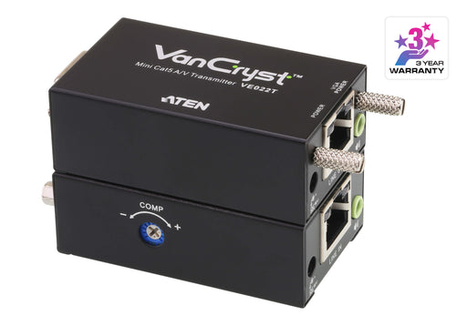 Aten Mini VGA/Audio Cat 5 Extender (1280 x 1024@150m) | VE022-AT-E