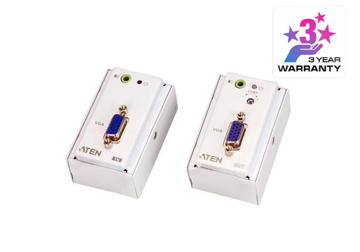 Aten VGA/Audio Cat 5 Extender with MK Wall Plate (1280 x 1024 @150 m) | VE157-AT-E